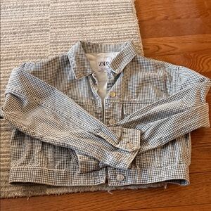 Houndstooth Jean jacket